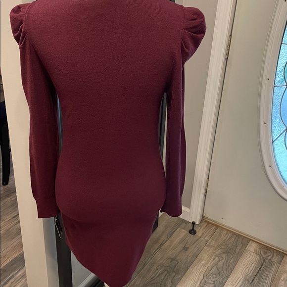 New With Tags…Maroon/Burgandy I.N.C. International Concepts…Sweater Dress - Picture 5 of 7
